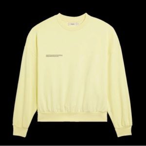 Pangaia organic cotton sweatshirt - hay yellow